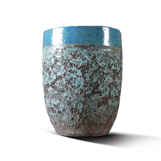 CTNX Deroma Pot Haut Irazu Blanc D.37 cm x H. 46 cm